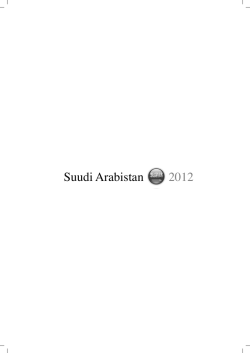 Suudi Arabistan 2012 - Sakarya Üniversitesi
