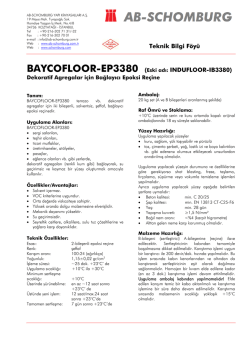BAYCOFLOOR-EP3380 (Eski adı: INDUFLOOR - ab