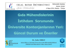 2013 - Adana Bilim ve Teknoloji Üniversitesi