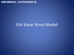 Etik Karar Alma Modeli