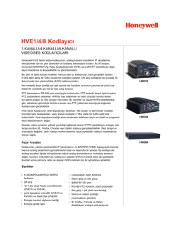 HVE1/4/8 Kodlayıcı - Honeywell Security