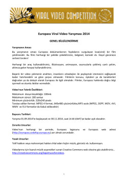 Europass Viral Video Yarışması 2014