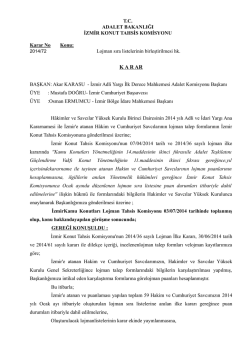 K A R AR - İzmir Bölge İdare Mahkemesi