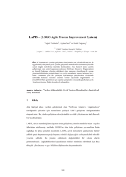 LAPIS – (LOGO Agile Process Improvement System) - CEUR