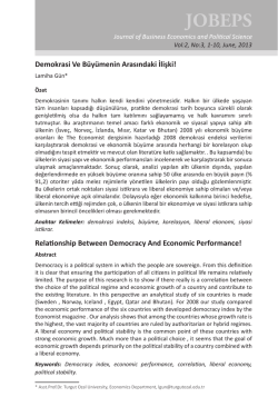 Tam Metin/Full paper - Journal of Business Economics and Political