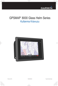 GPSMAP 8015 Kullanım Kılavuzu