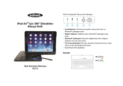 iPad Air® İçin 360° Dönebilen Klavye Kılıfı