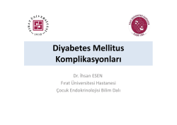 Diyabetes mellitus komplikasyonlarý