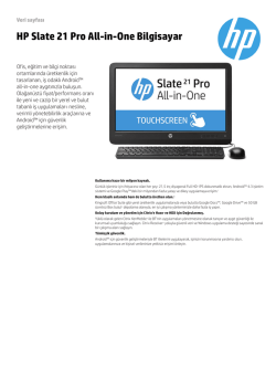 HP Slate 21 Pro All-in-One Bilgisayar