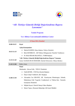 Toplantı Programı - İstanbul (PDF)