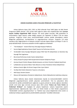 Ankara Kalkınma Ajansı - Sürdürülebilir Üretim Sempozyumu