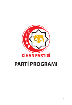 parti programı - cihanpartisi.org.tr