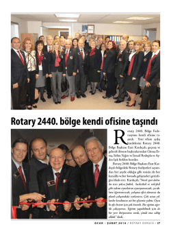 Rotary 2440. bölge kendi ofisine taşındı