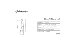 55 mm PVC Lamel Profili