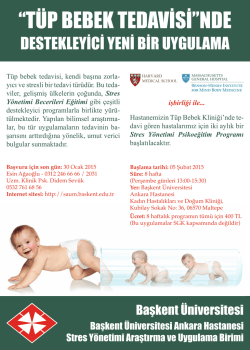 Başkent Üniversitesi Ankara Hastanesi Stres Yönetimi Araştırma ve