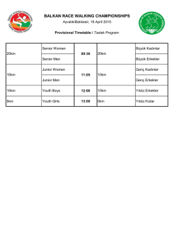 Balkan Indoor Timetable 2014