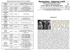 Raspored svetih misa i nakane od 14. do 21. rujna2014. ODGOVOR