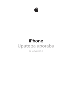 iPhone 5 upute za uporabu