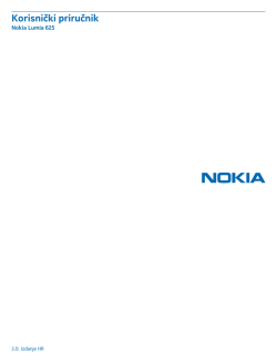 Korisnički priručnik za telefon Nokia Lumia 625
