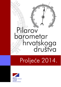 Raspored 1 - PILAROV BAROMETAR hrvatskoga društva