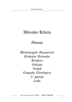Miroslav Krleža Drame