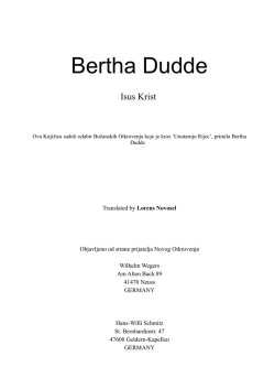 Isusovo Uskrsnuce - Bertha Dudde (deutsch)