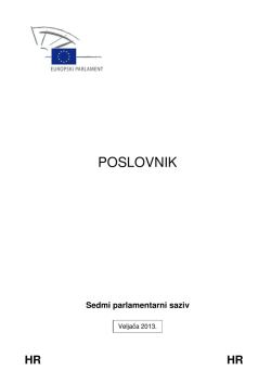 POSLOVNIK - Europski parlament - Ured za informiranje u Republici