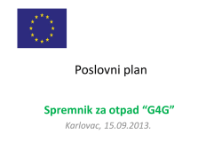 Poslovni plan 2_spremnici - Green Jobs for Green Food