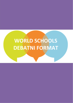 World Schools skripta - Hrvatsko debatno drutvo
