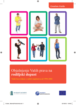 Croatian _MaternityProtectionActs.indd