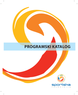 PROGRAMSKI KATALOG - Sportska Televizija