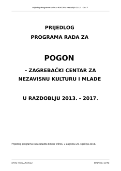 Program Rada 2013-2018