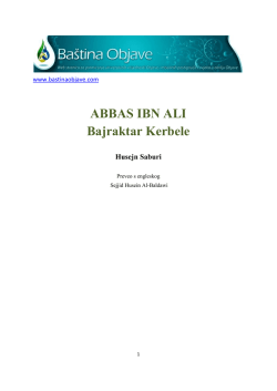 Kompletan tekst: Abbas ibn Ali bajraktar Kerbele u pdf formatu