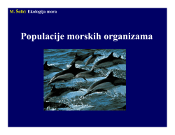 M. Šolić: Ekologija mora