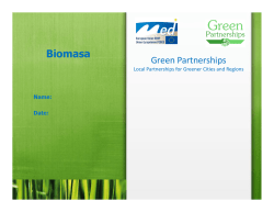 Biomasa - Green Partnerships