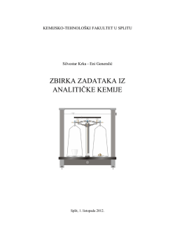 S. Krka, E. Generalić, Zbirka zadataka iz analitičke kemije, Split, 2012.