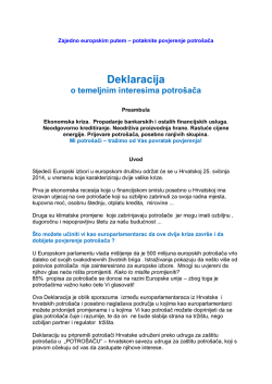 Deklaracija o temeljnim interesima potrošača u izvorniku (pdf)
