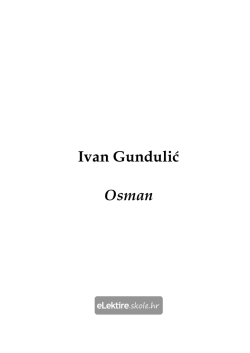 Osman – (1638 – nedovršeno) – Ivan Gundulić