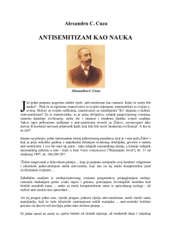 Alexandru C. Cuza - Antisemitizam kao nauka.pdf
