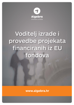 Voditelj izrade i provedbe projekata financiranih iz EU