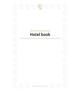 Hotel book - Martinis Marchi
