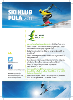 Ski klub Pula letak 2014