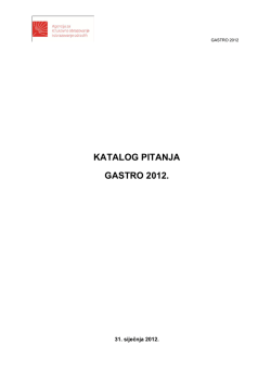 katalog pitanja gastro 2012.