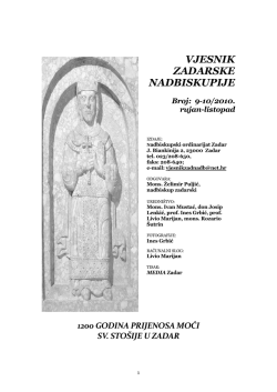 vjesnik 9-10 2010 - Vjesnici Zadarske nadbiskupije