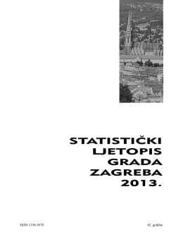 Statistički ljetopis Grada Zagreba 2013