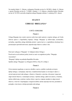 Statut Udruge Breganja pdf