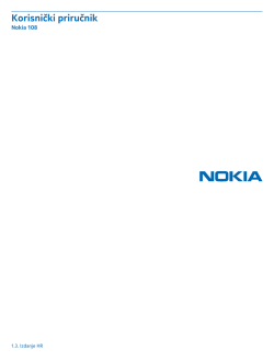 Korisnički priručnik za telefon Nokia 108