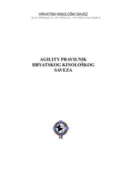 Agility pravilnik - Povjerenstvo za agility