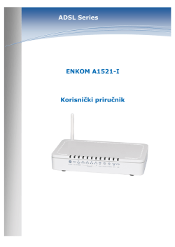 ENKOM A1521-I Korisnički priručnik ADSL Series