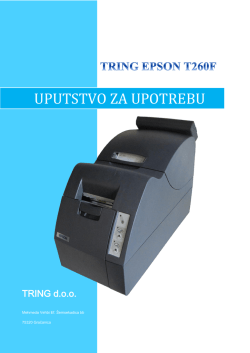 Korisničko uputstvo za TRING EPSON T260F
